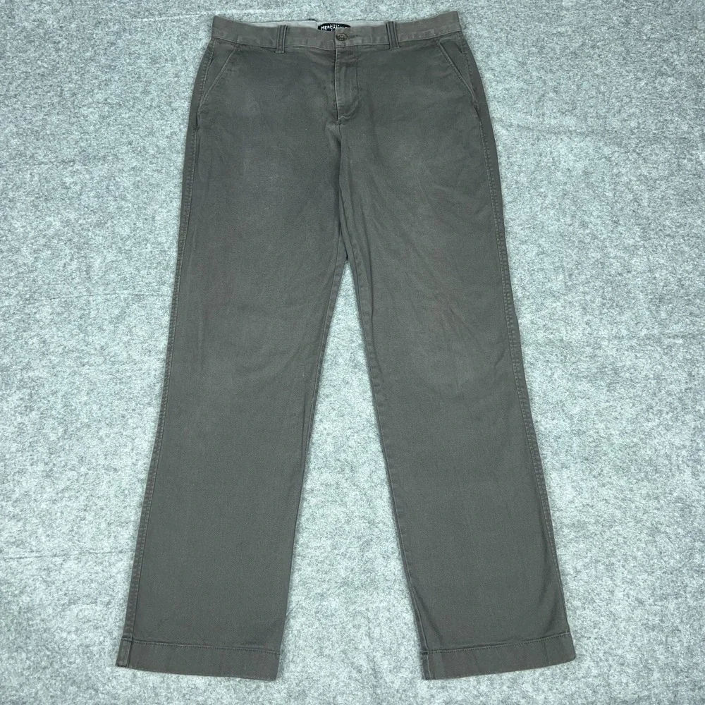 J Crew‎ Pants Mens 32x32 Dark Gray Athletic Fit Flex Stretch Performance Chino